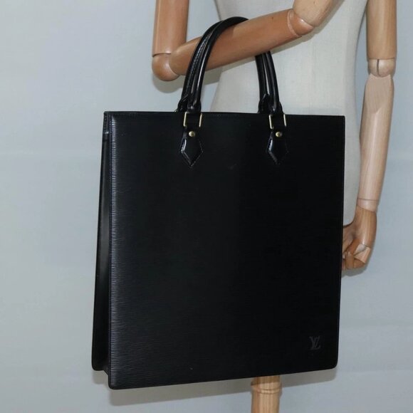 LOUIS VUITTON Epi Sac Plat Hand Bag Black M59082 LV Auth 134789 - Picture 1 of 12